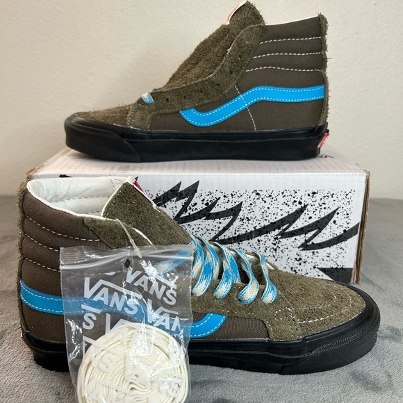 RARE Vans Vault OG Sk8-Hi Lx Hairy Suede Women Size 8 , Men Size 6.5 - Picture 2 of 11